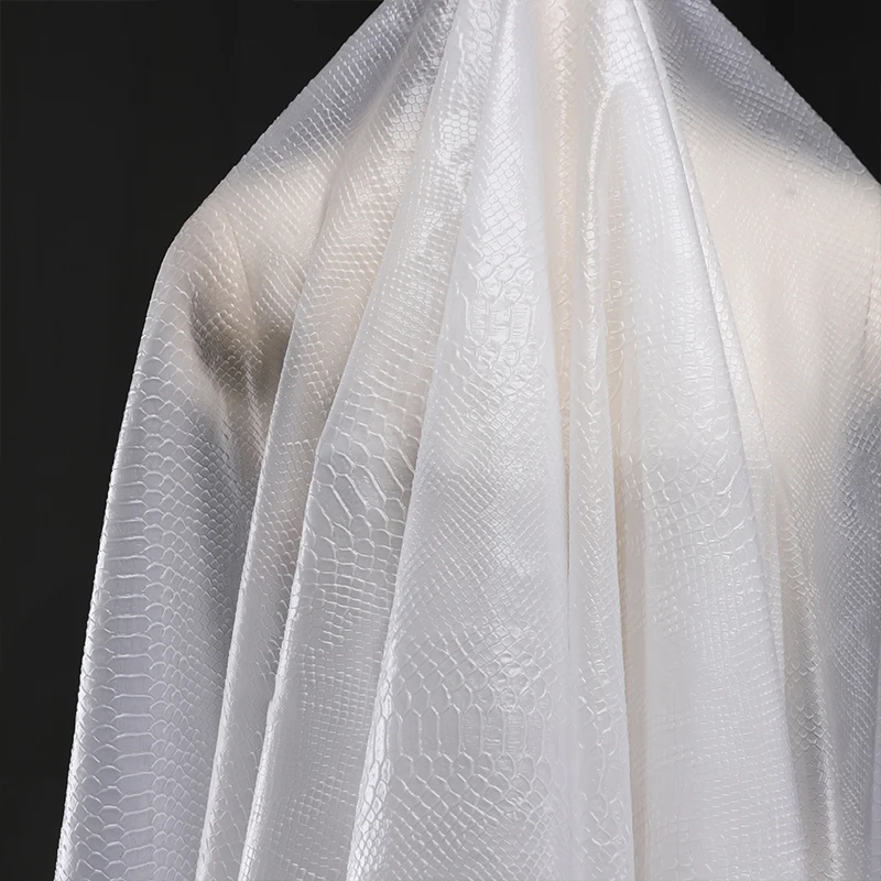Textile And Sewing Supply - 130*50Cm Transparent Tpu Fabric Snake Skin