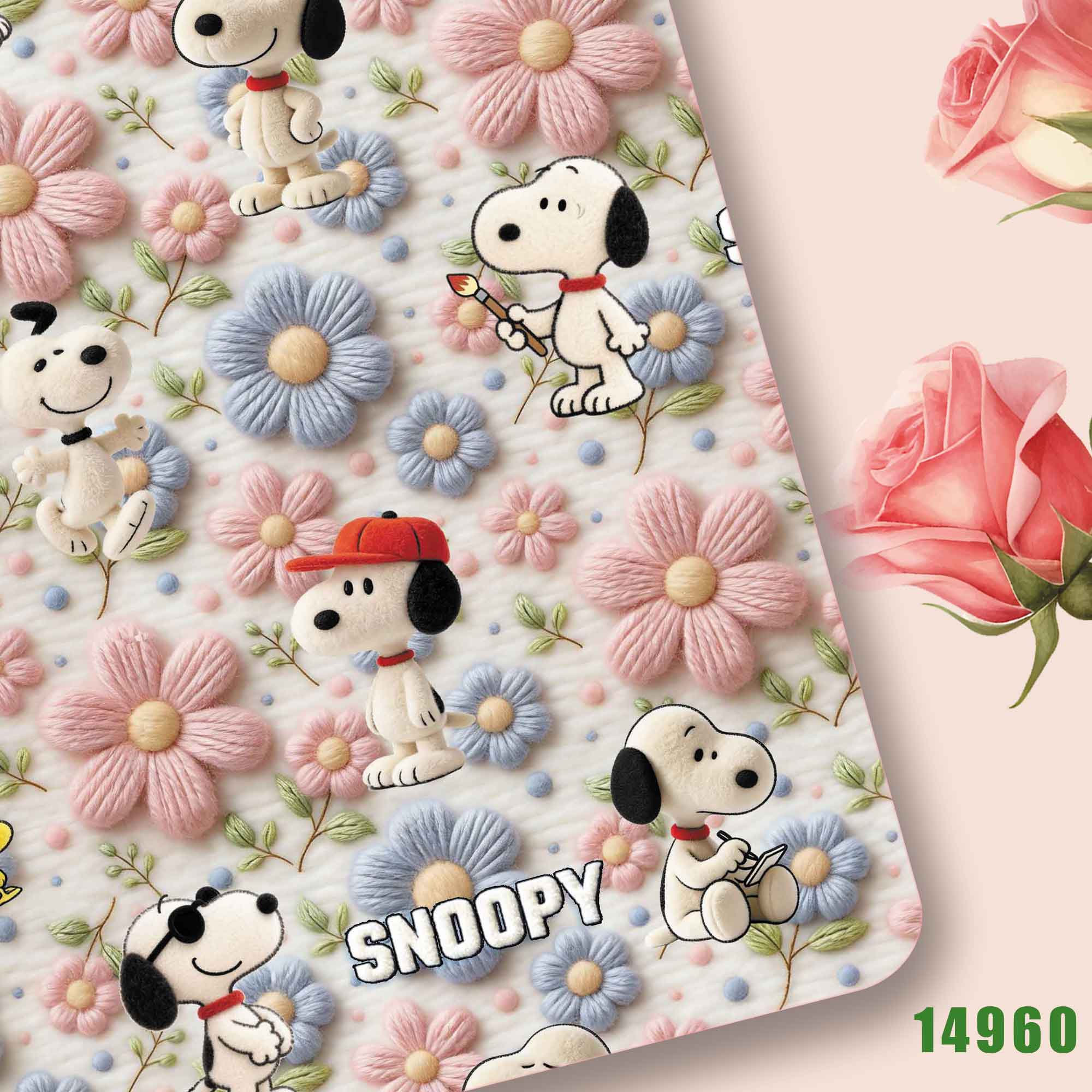 Sewing And Textile - TAKARA TOMY Snoopy fabric140CM Cartoon Polyester