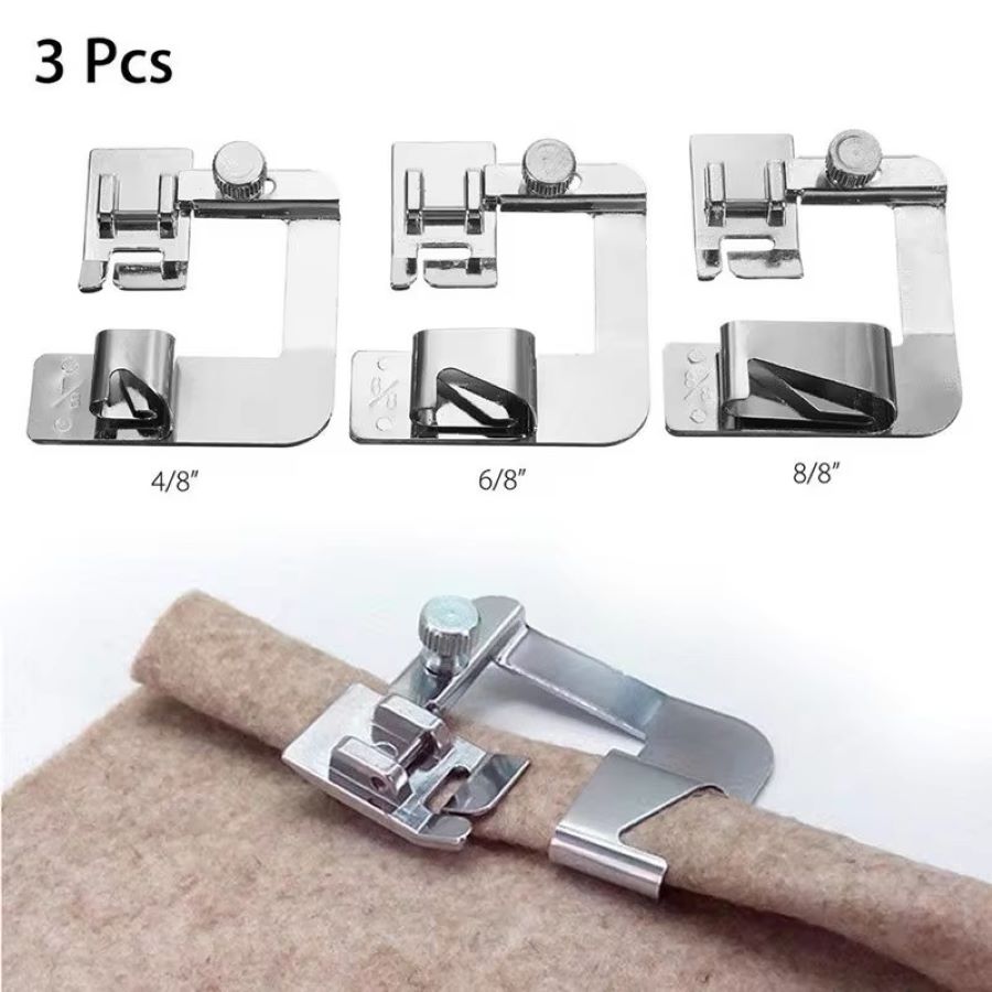Rolled Hem Foot - 1PCS-3PCS 13/19/25mm Domestic Sewing Machine Foot