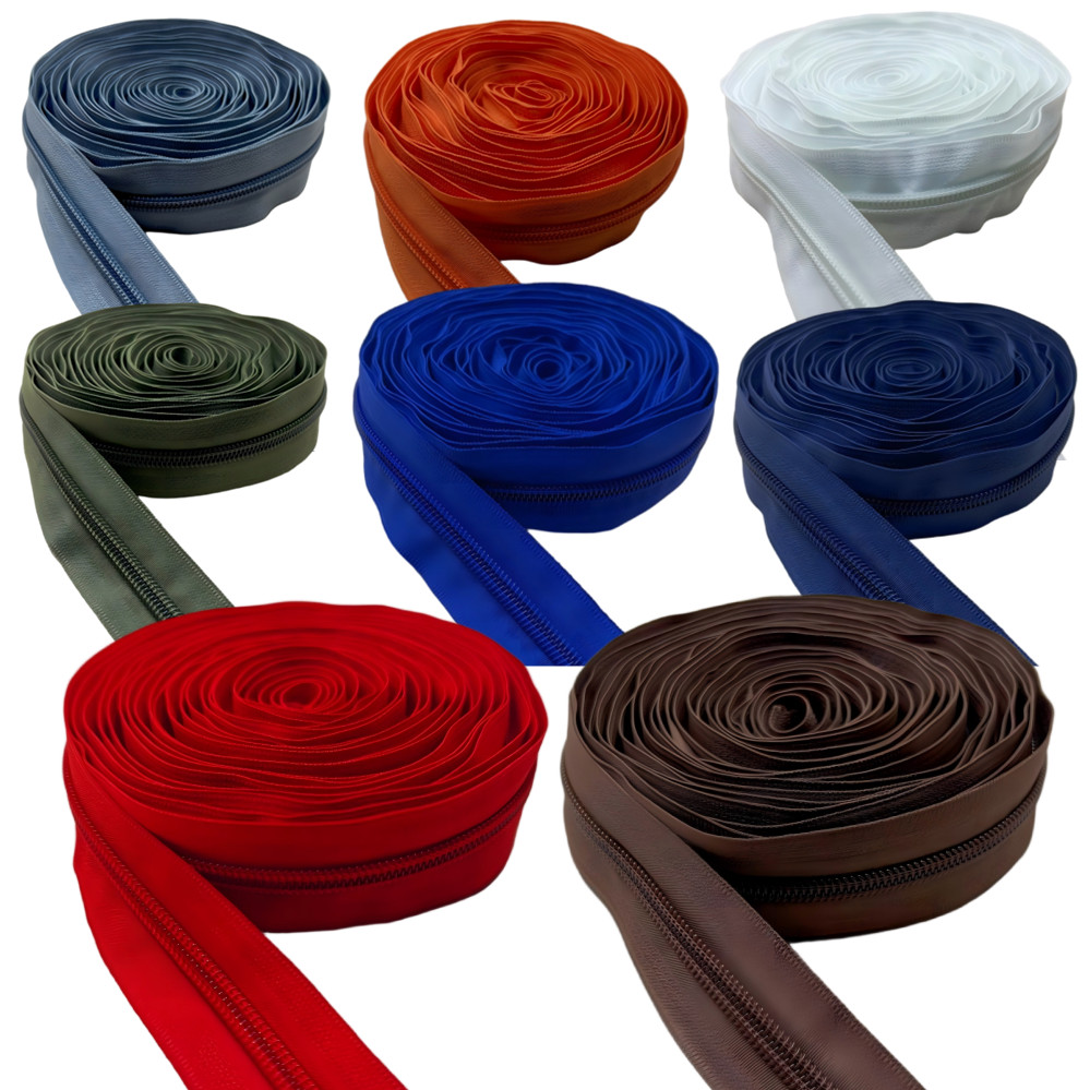 Textile Sewing Factory - 5/10/50M 5# Nylon Zipper Tape with