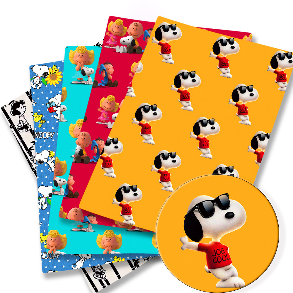 Sewing And Textile - TAKARA TOMY Snoopy fabric140x50CM Cartoon Polyester