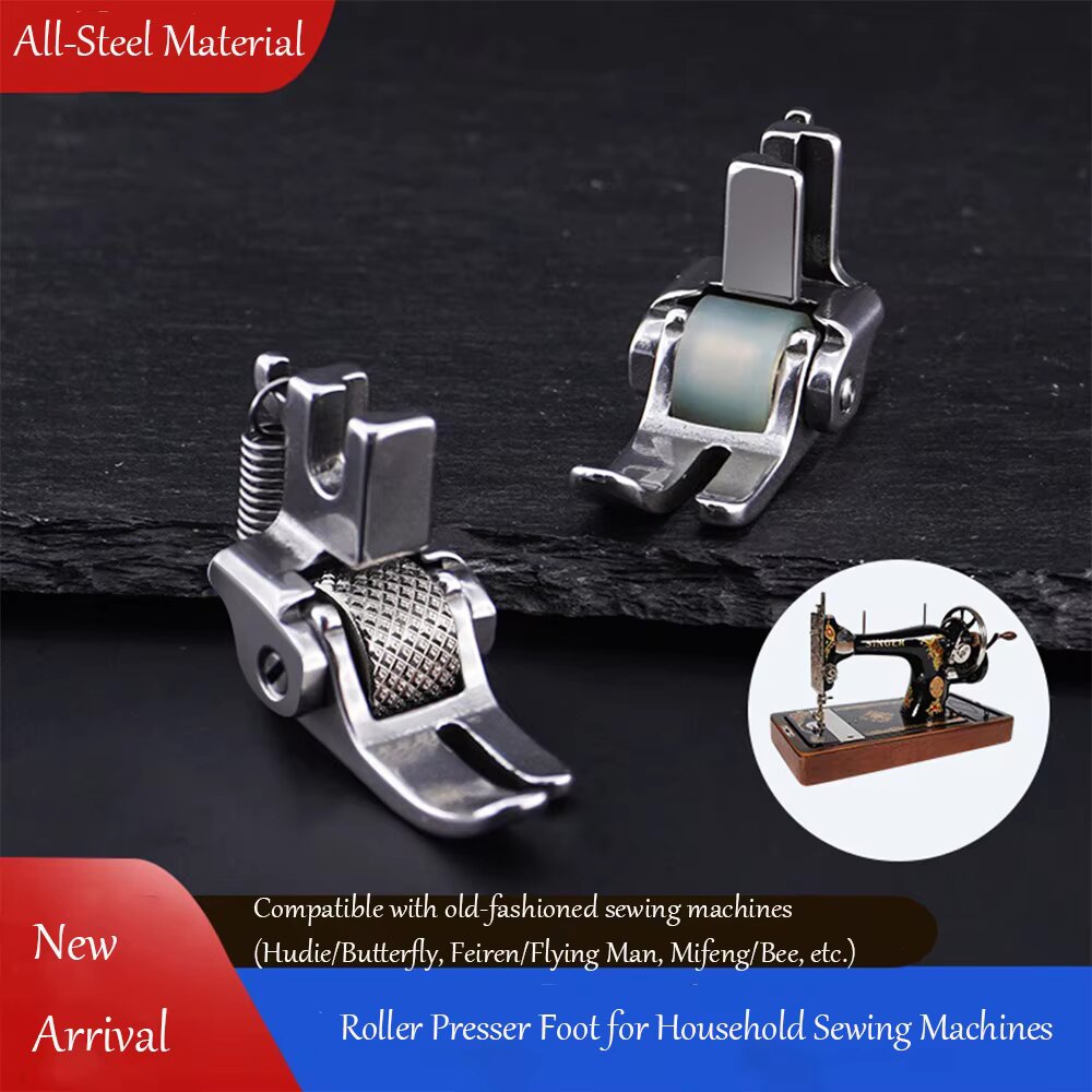 Rolled Hem Foot - All Steel Roller Presser Foot For