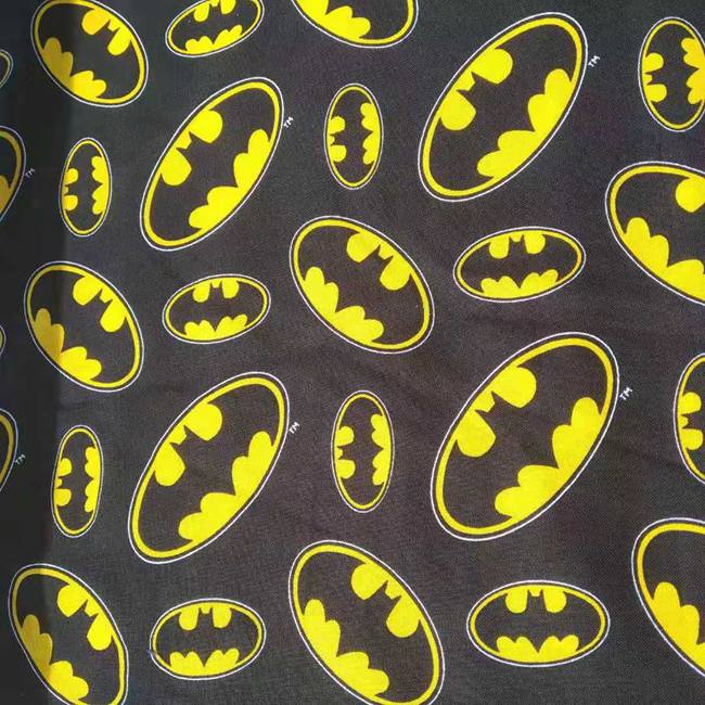 Sewing And Textile - 140cm Width Cartoon Batman Logo Design