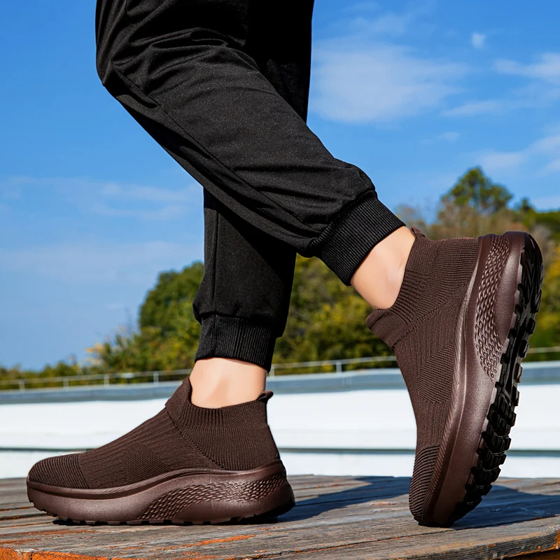 Wide Toe Knit Sneakers Men Wom - Knit Stabilizer Stretch ulasan dan harga