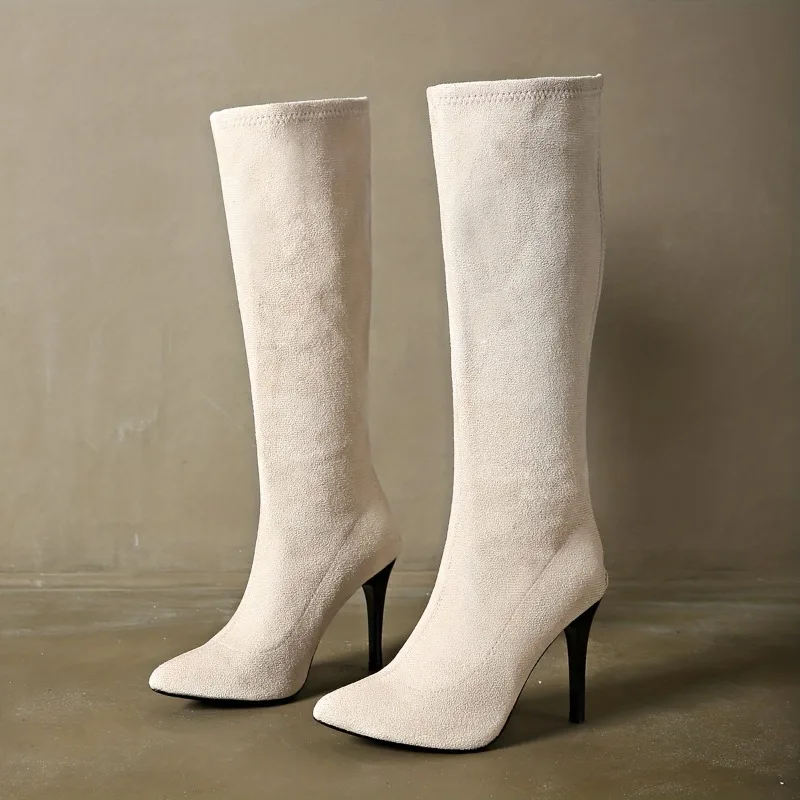 Women's Fashion Boots	Pointed  - Sewing Zipper ulasan dan harga