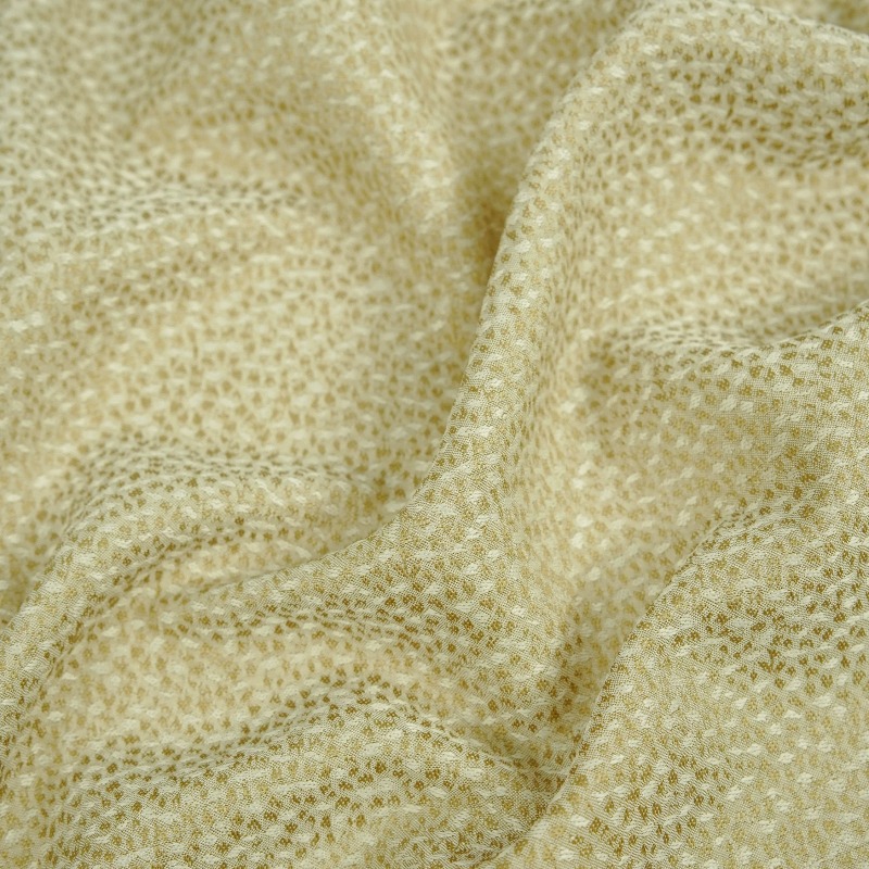 Drapey Beige Tiny Grain Textur - Sewing Fabric ulasan dan harga