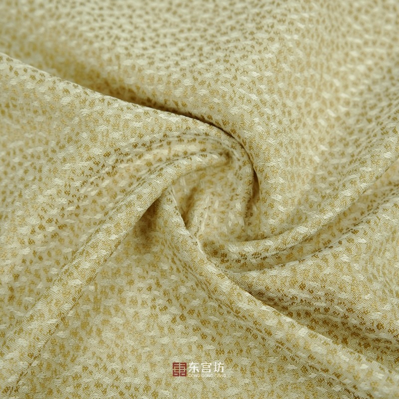 Drapey Beige Tiny Grain Textur - Sewing Fabric ulasan dan harga