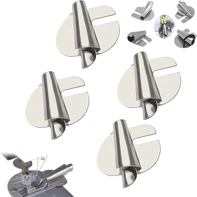 2026 New 4Pcs Sewing Machine F - Rolled Hem Foot ulasan dan harga