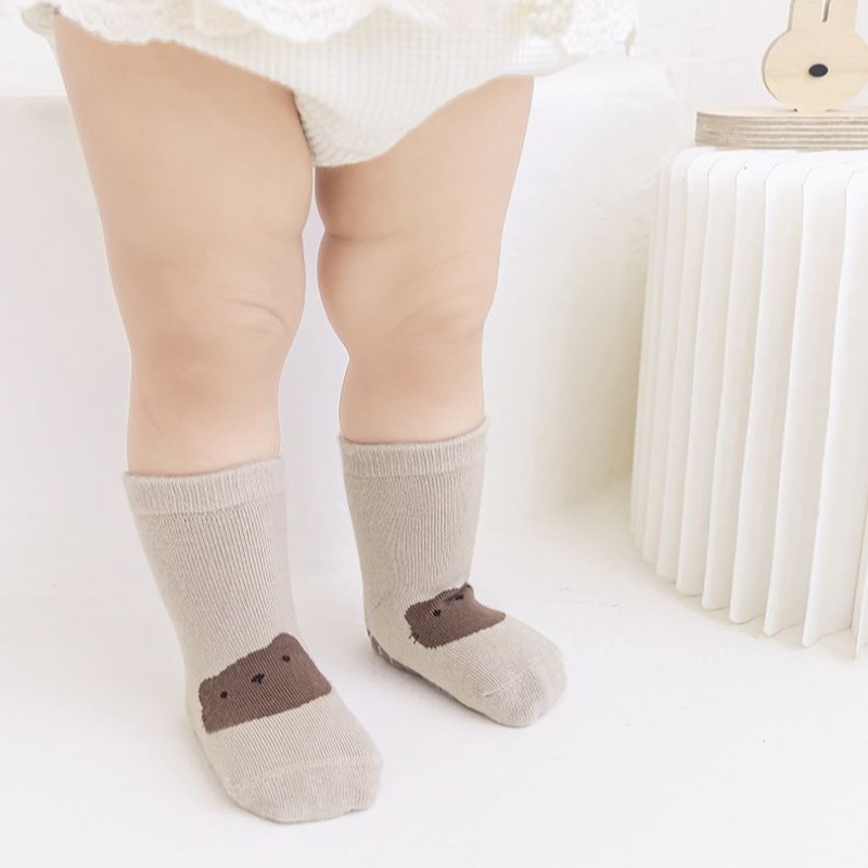 Baby Anti Slip Floor Socks Cot - Gripper Foot Walking ulasan dan harga