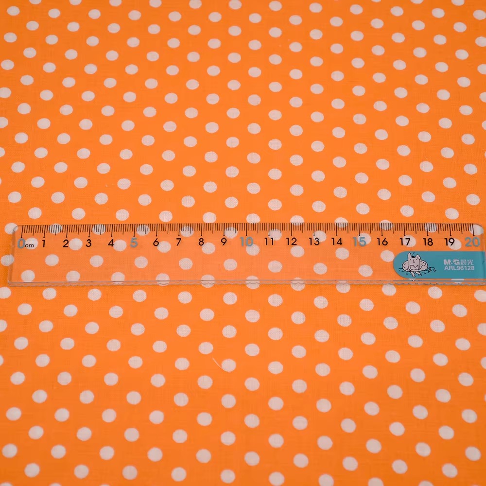 50X150CM White Orange Polka Do - Sewing And Textile ulasan dan harga