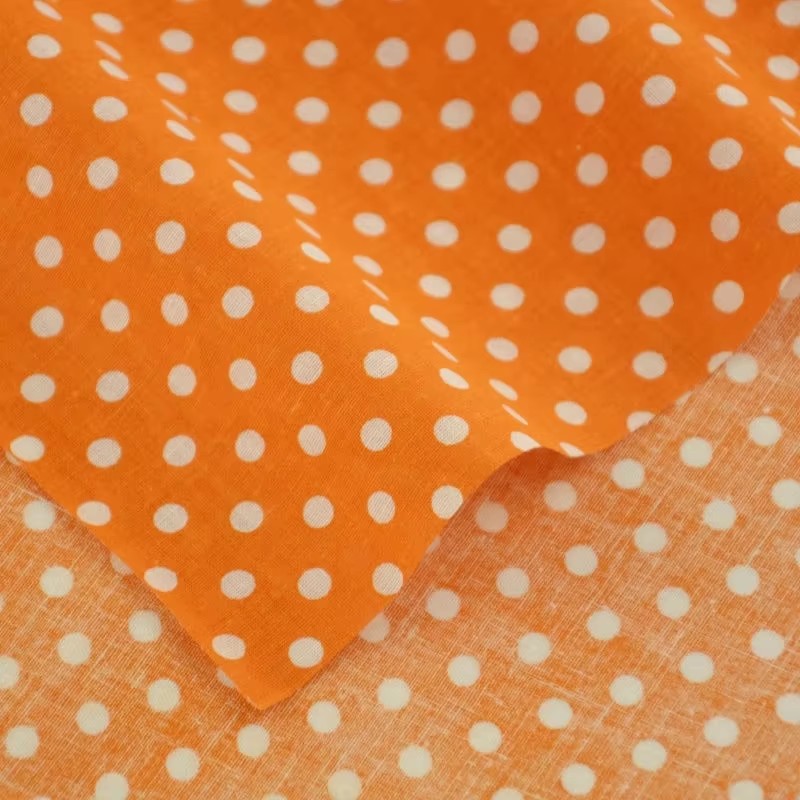 50X150CM White Orange Polka Do - Sewing And Textile ulasan dan harga