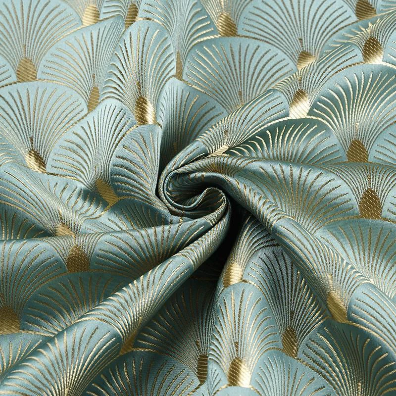 Ginkgo Leaf Fan Shaped Jacquar - Sewing Fabric ulasan dan harga