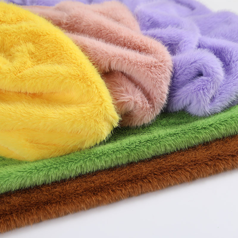High Low Pile Faux Plush Fabri - Sewing Fabric ulasan dan harga