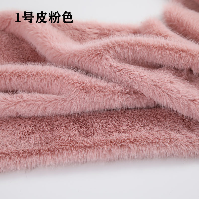 High Low Pile Faux Plush Fabri - Sewing Fabric ulasan dan harga