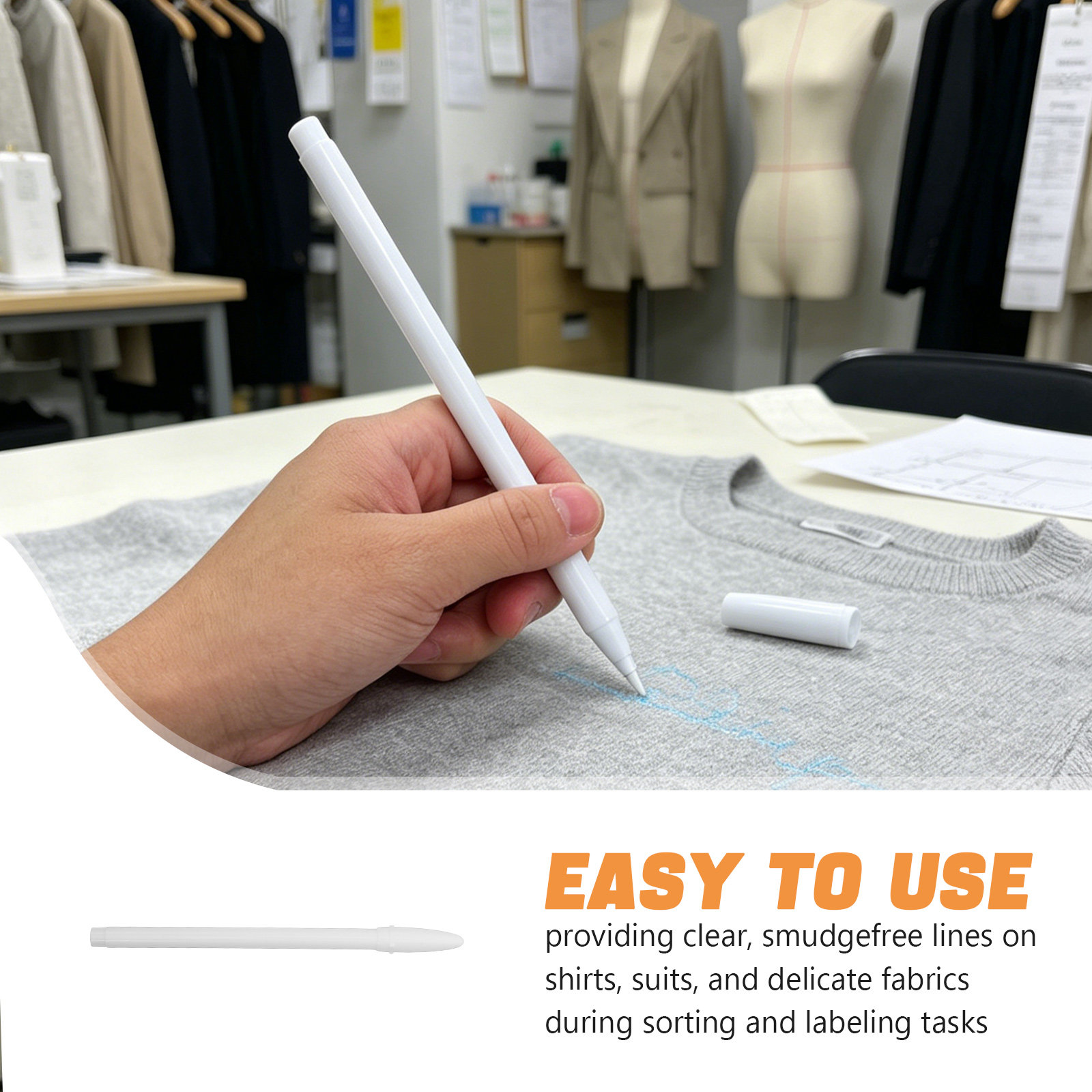 10Pcs Water Erasable Fabric Ma - Sewing Labels ulasan dan harga
