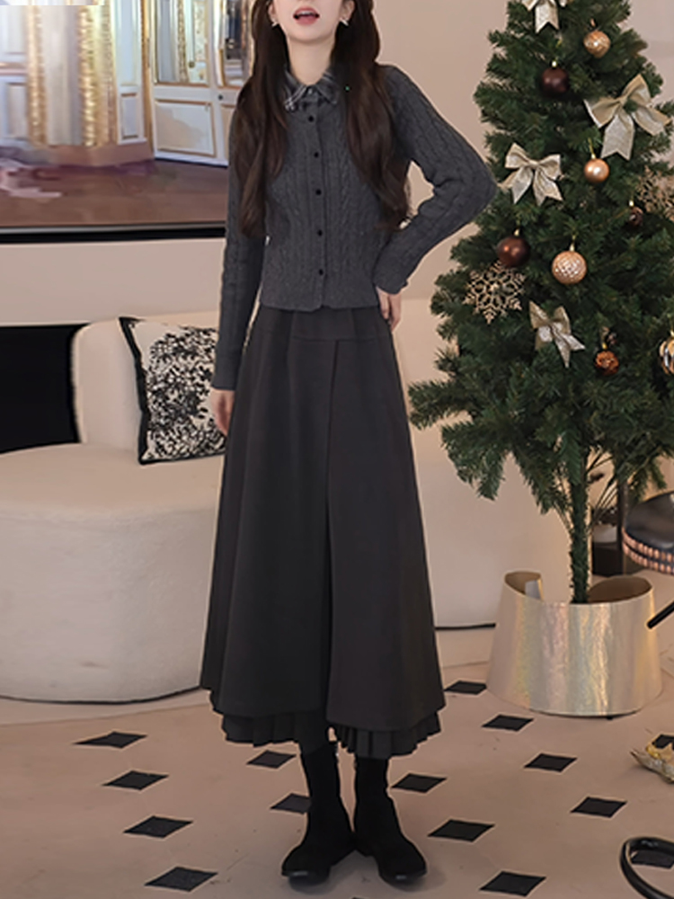 Winter Fashion Women's Knitted - Fabric Weight Set ulasan dan harga