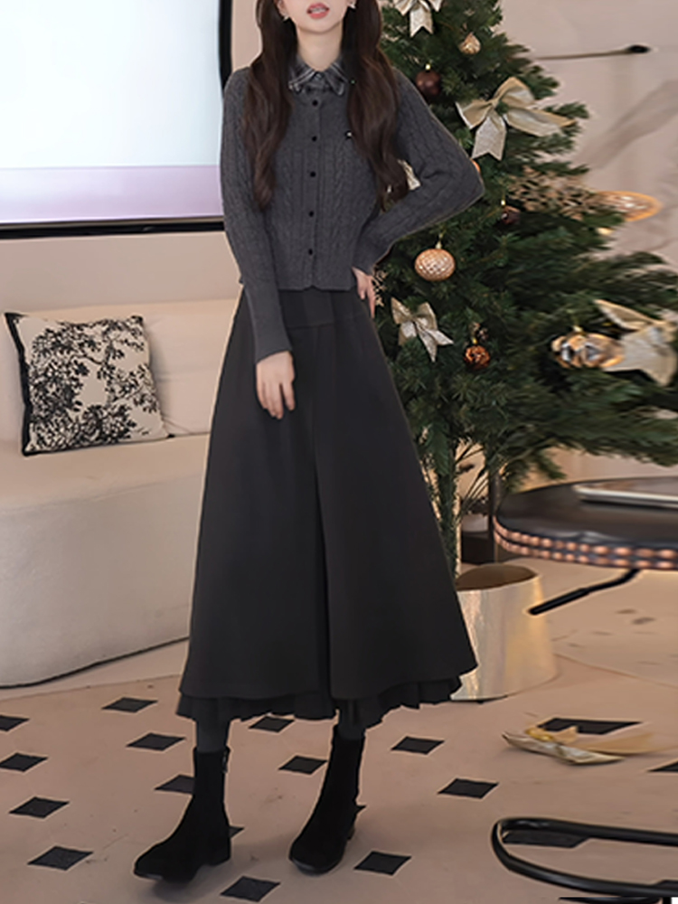 Winter Fashion Women's Knitted - Fabric Weight Set ulasan dan harga