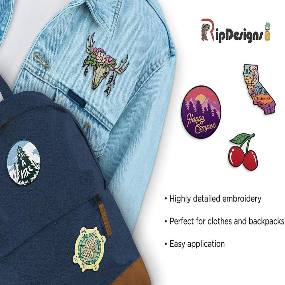 Cartoon Landscape Space Woven  - Sewing Labels ulasan dan harga