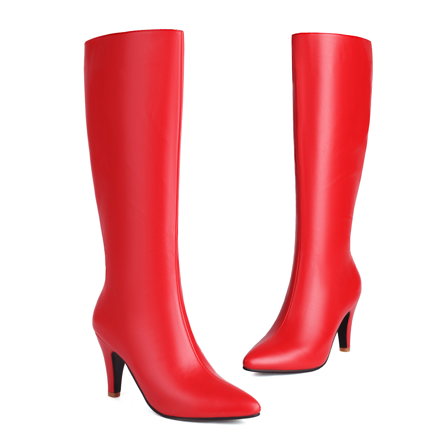 Autumn Winter Women Knee High  - Sewing Zipper ulasan dan harga