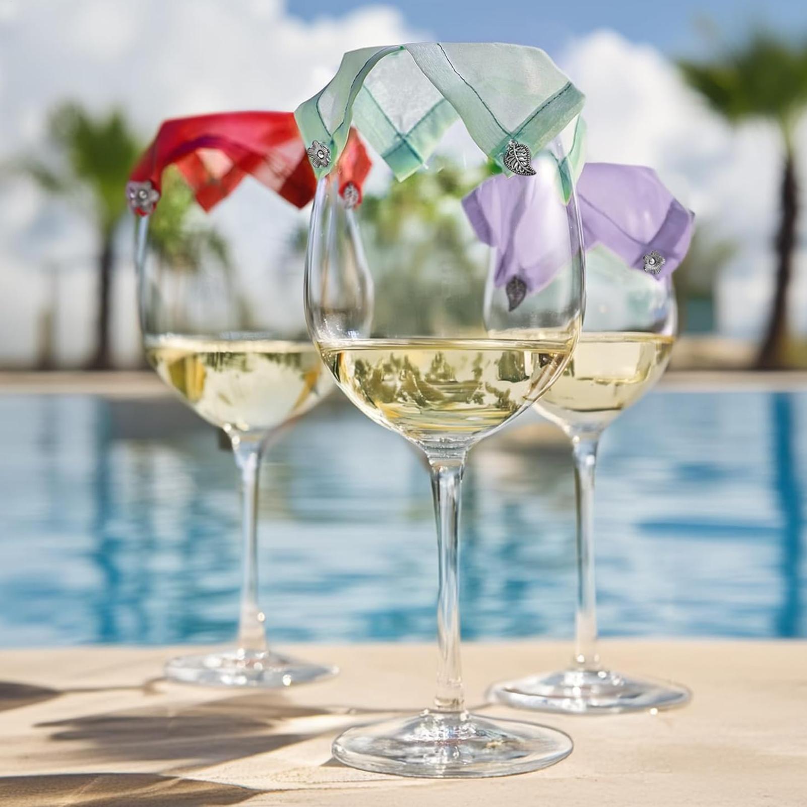 4pcs/set Weighted Wine Covers  - Fabric Weight Set ulasan dan harga