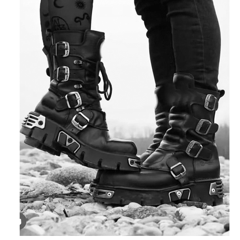New Men's Punk Motorcycle Boot - Sewing Zipper ulasan dan harga