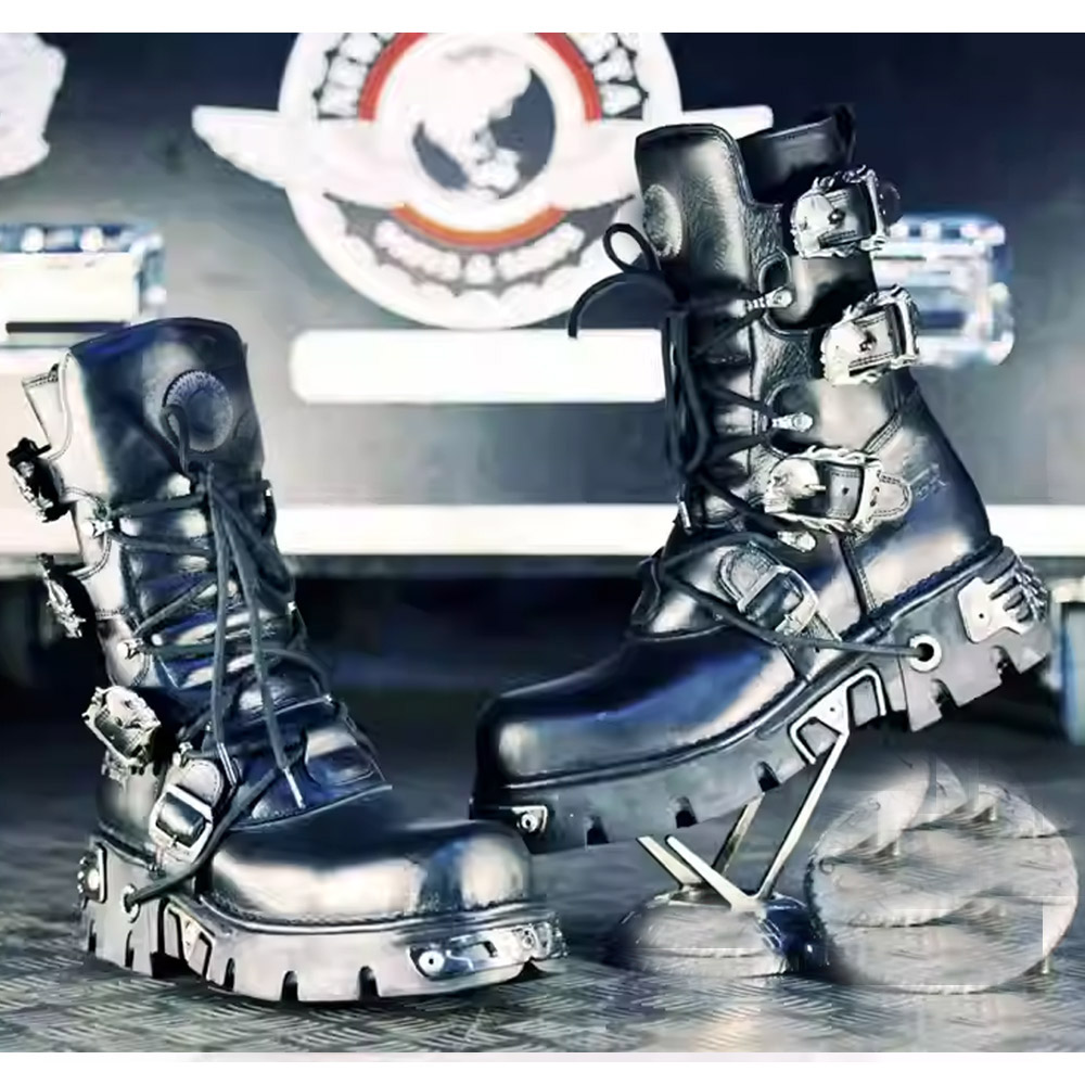 New Men's Punk Motorcycle Boot - Sewing Zipper ulasan dan harga