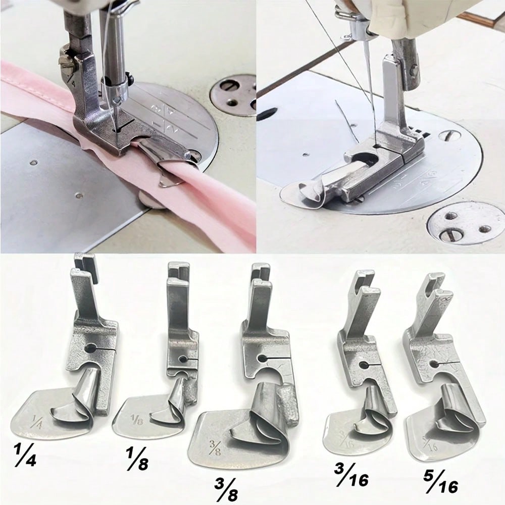 1PCS Industrial Sewing Machine - Rolled Hem Foot ulasan dan harga