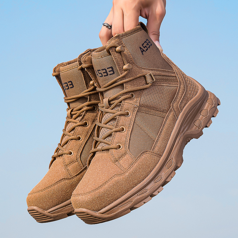 Men's Military Tactical Boots  - Sewing Zipper ulasan dan harga