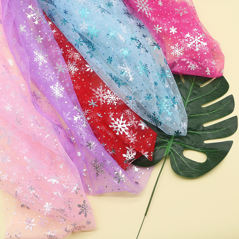 150cm*1yard/pc  Snowflake Prin - Textile And Sewing Supply ulasan dan harga