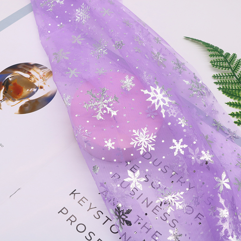 150cm*1yard/pc  Snowflake Prin - Textile And Sewing Supply ulasan dan harga