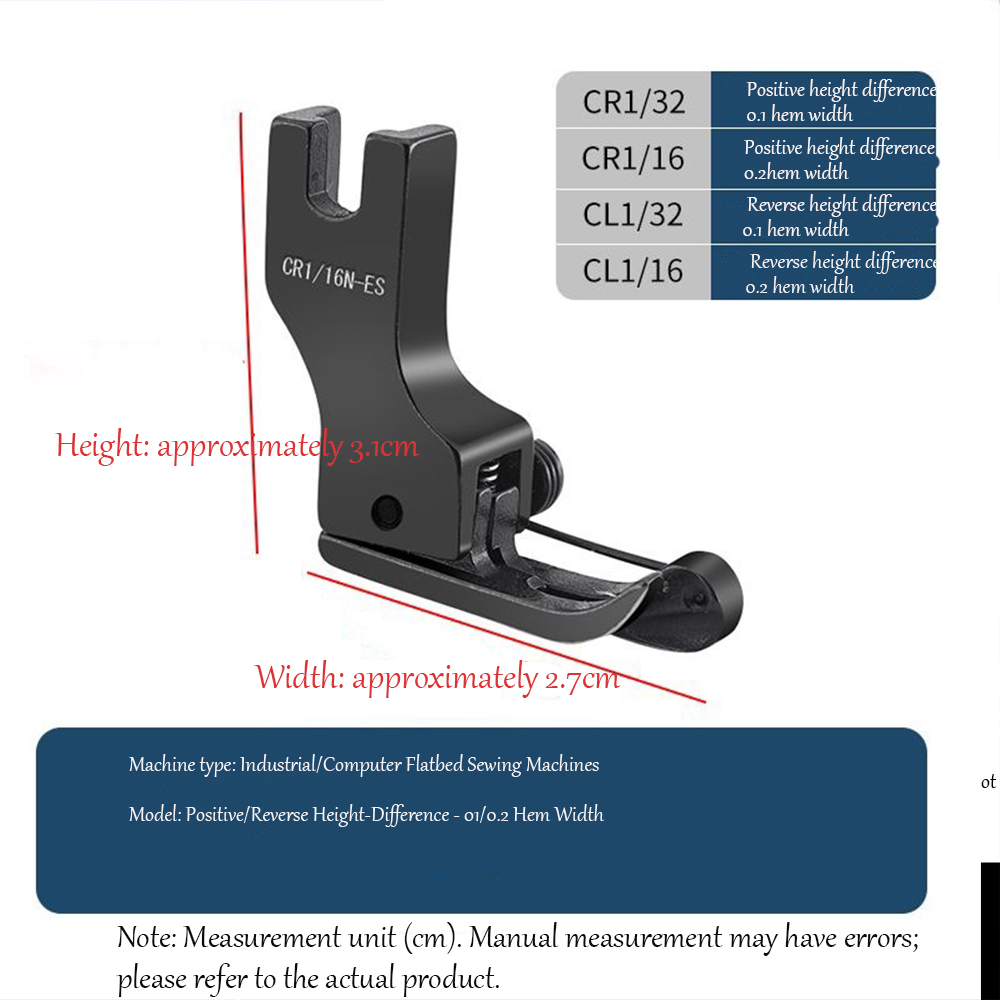Black Titanium Steel High-Low  - Rolled Hem Foot ulasan dan harga