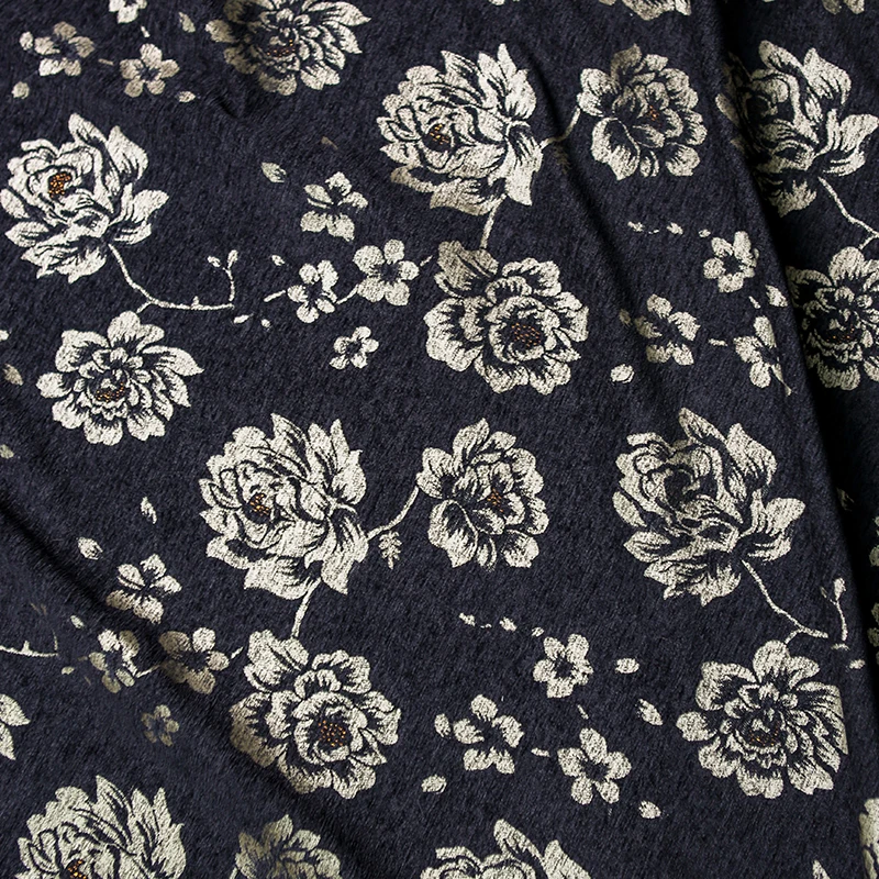 Black Gold Peony Jacquard Fabr - Fabric Weight Set ulasan dan harga