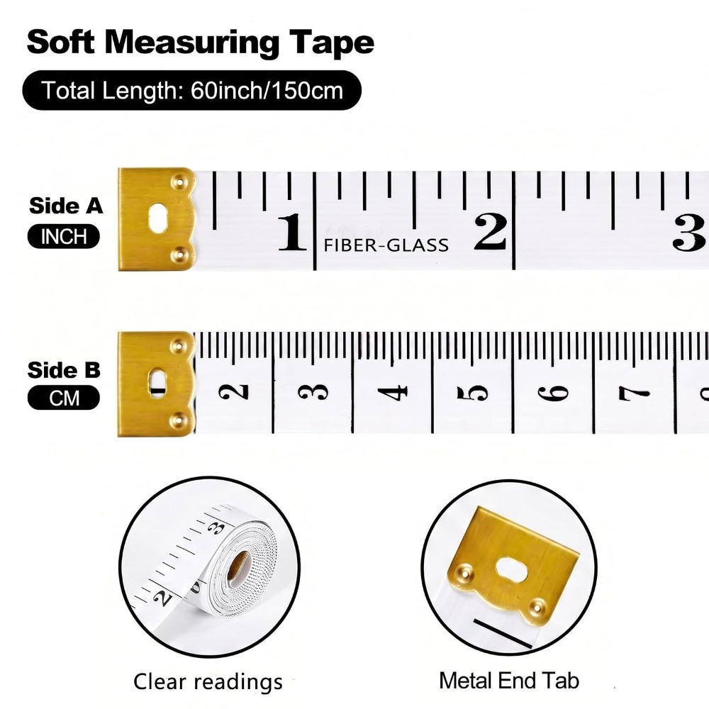 Soft Tape Measure Set of 2 Pac - Fabric Weight Set ulasan dan harga