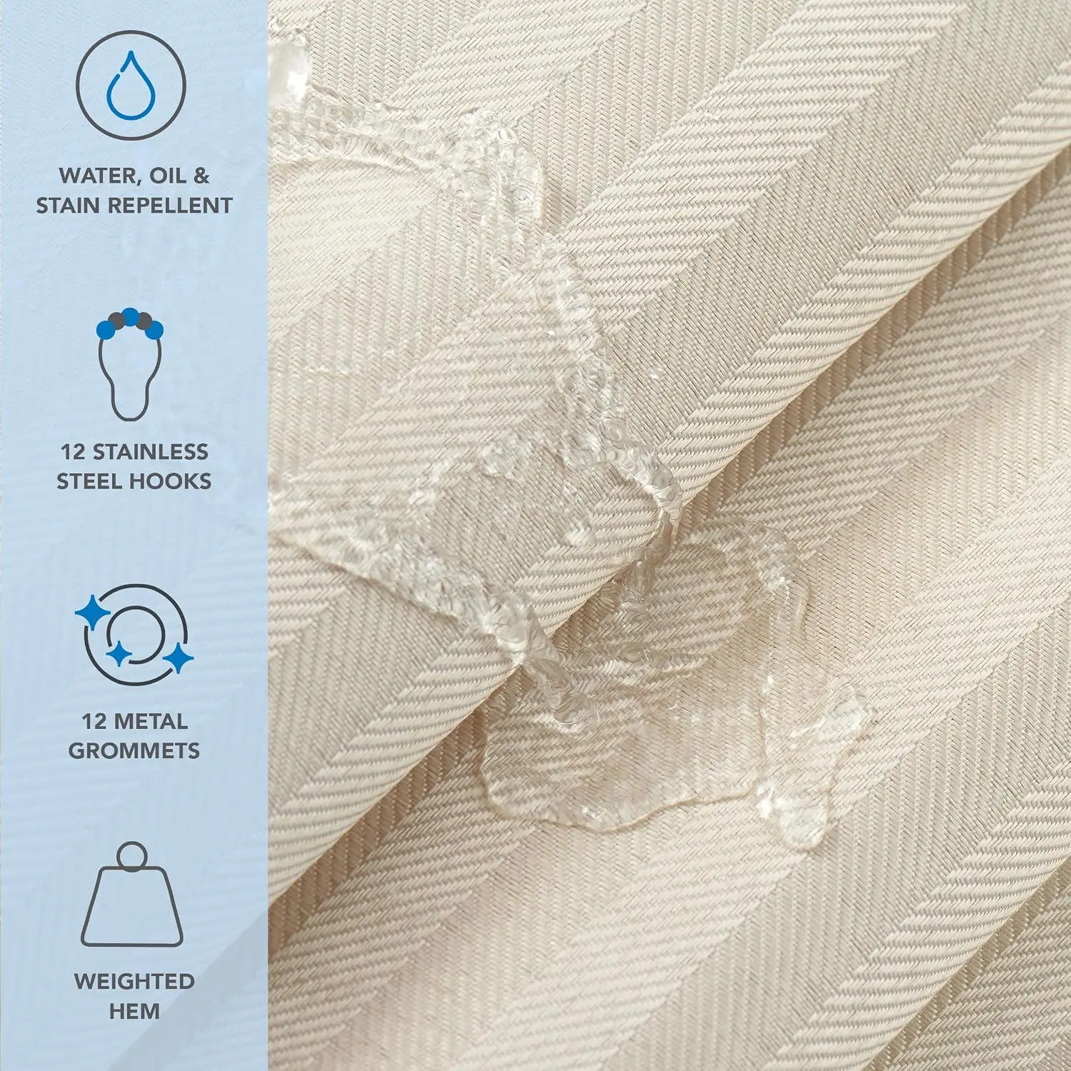 Arkwright Bulk Shower Curtain  - Fabric Weight Set ulasan dan harga