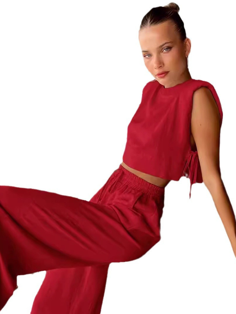 Fashionable Women's Two-Piece  - Shoulder Pad Set In ulasan dan harga