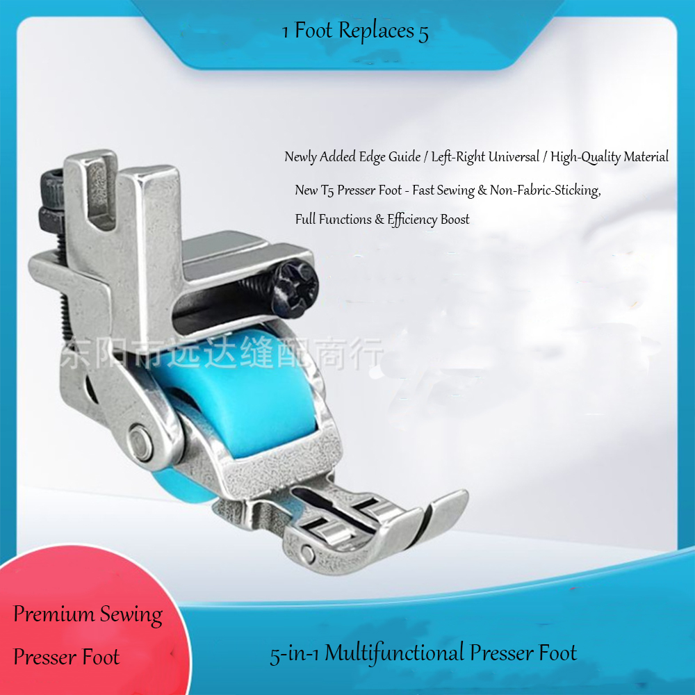 T5 3-Roller Left-Right Edge Gu - Rolled Hem Foot ulasan dan harga