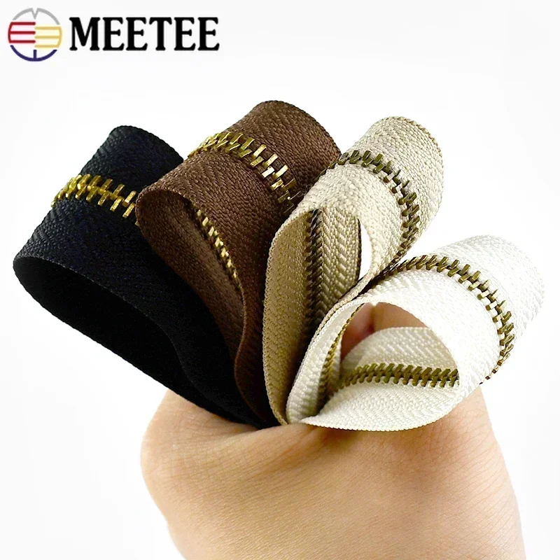 Meetee 2/4Y 3# 5# Metal Zipper - Textile And Sewing Supply ulasan dan harga