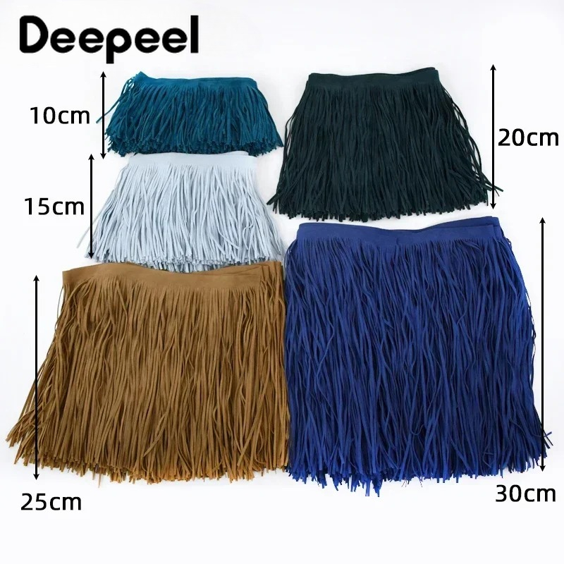 1M 10-30cm Leather Suede Tasse - Textile And Sewing Supply ulasan dan harga