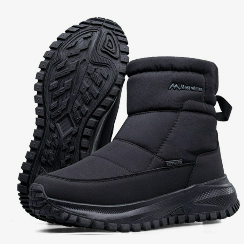 Men's Boots Warm Snow Boots Wa - Sewing Zipper ulasan dan harga