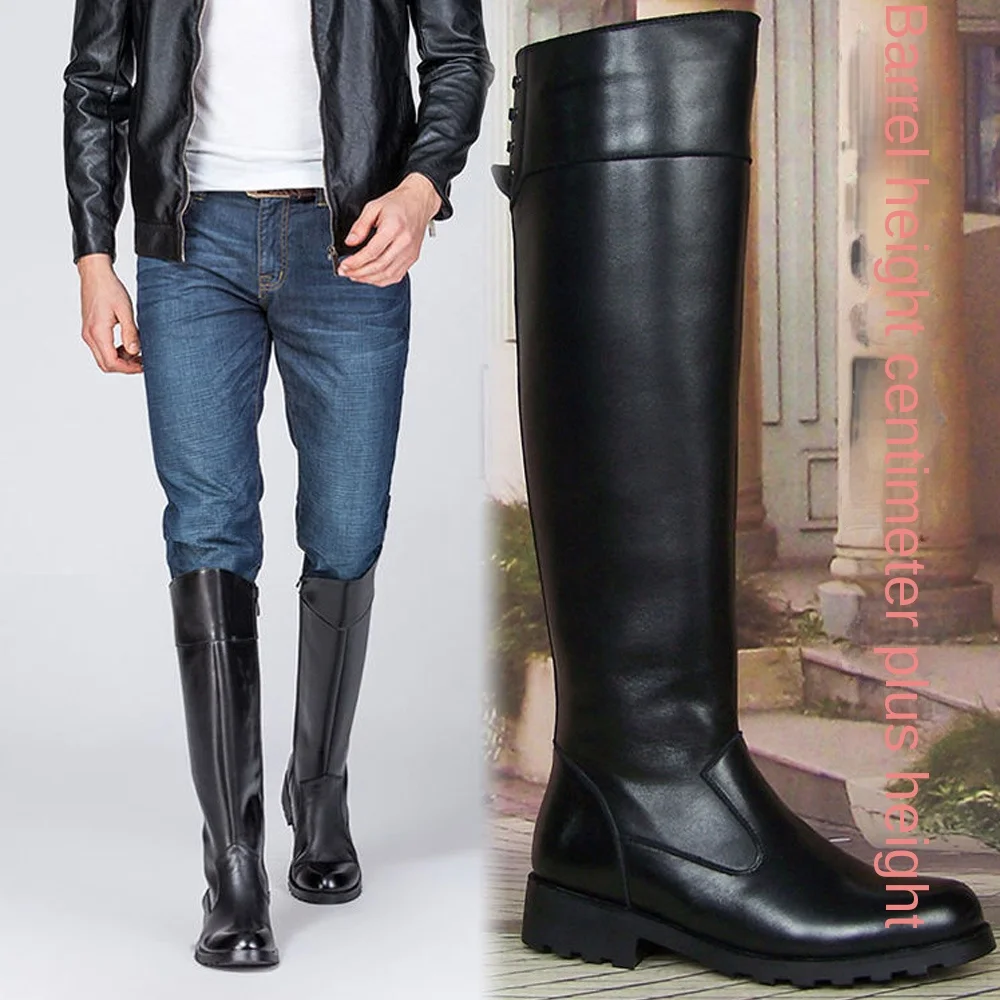 Fashion Men's Genuine Leather  - Sewing Zipper ulasan dan harga