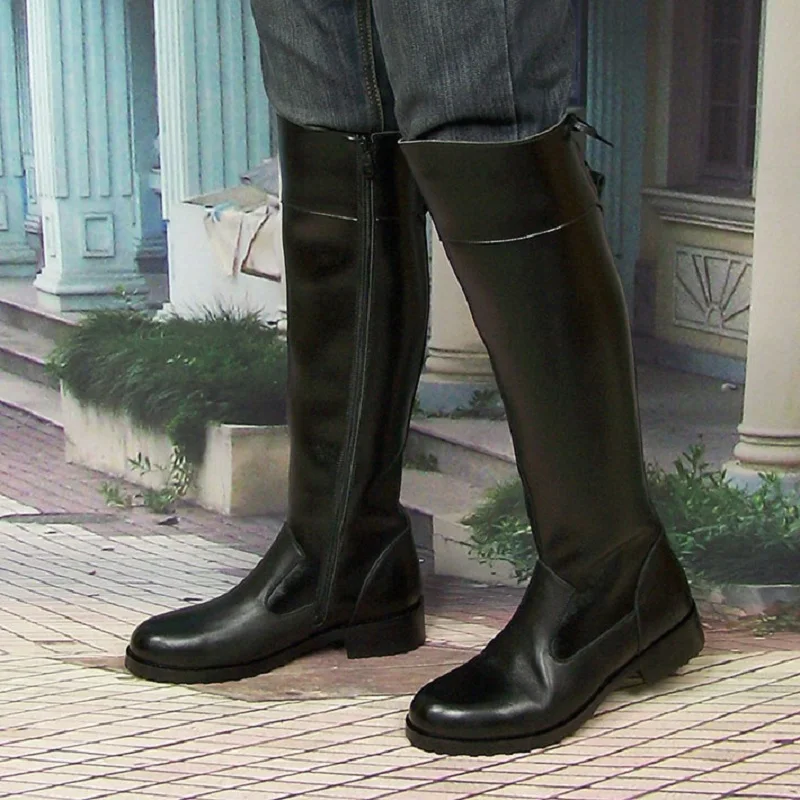 Fashion Men's Genuine Leather  - Sewing Zipper ulasan dan harga