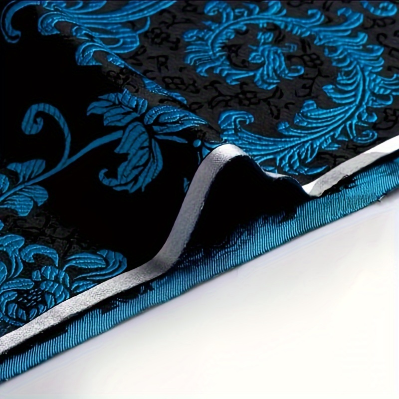 3D Blue Phoenix Tail Brocade F - Sewing Fabric ulasan dan harga