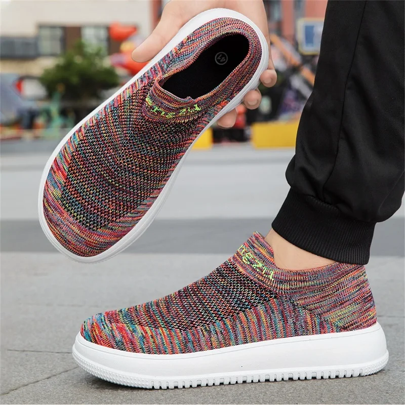 Summer Wide Toe Sneakers For M - Knit Stabilizer Stretch ulasan dan harga
