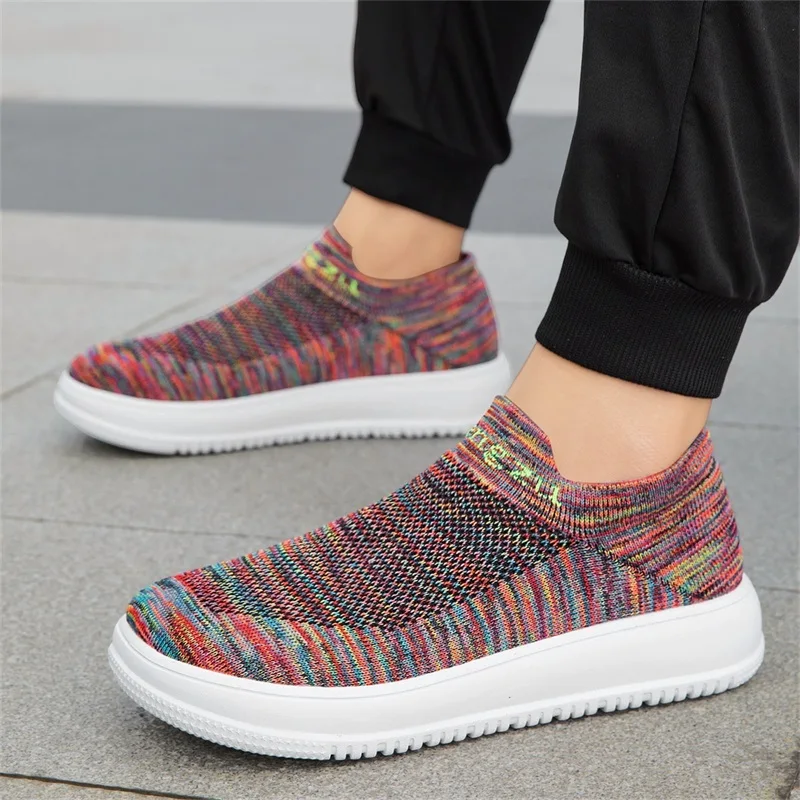 Summer Wide Toe Sneakers For M - Knit Stabilizer Stretch ulasan dan harga