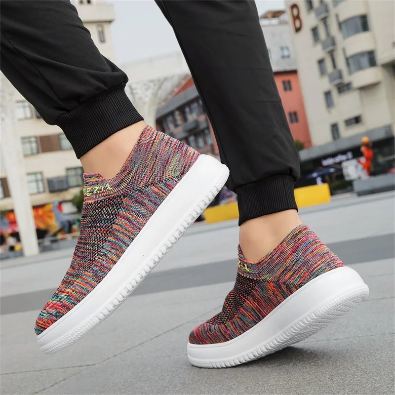 Summer Wide Toe Sneakers For M - Knit Stabilizer Stretch ulasan dan harga