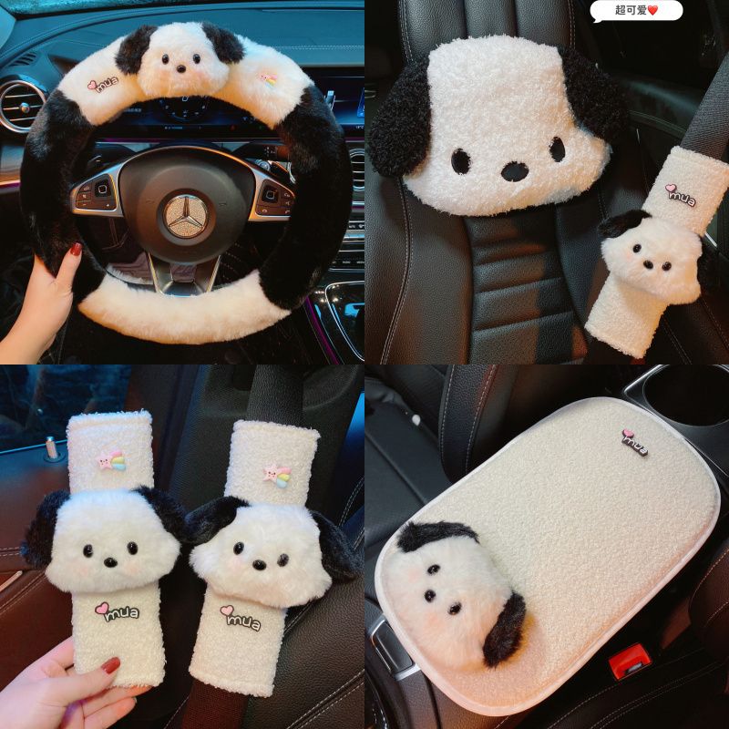 Sanrio Car Plush Seat Cushion  - Shoulder Pad Set In ulasan dan harga