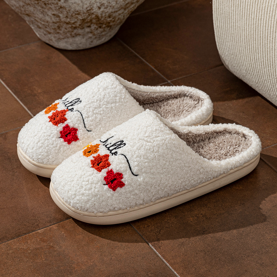 Winter Women's Slippers Indoor - Sewing Fabric ulasan dan harga