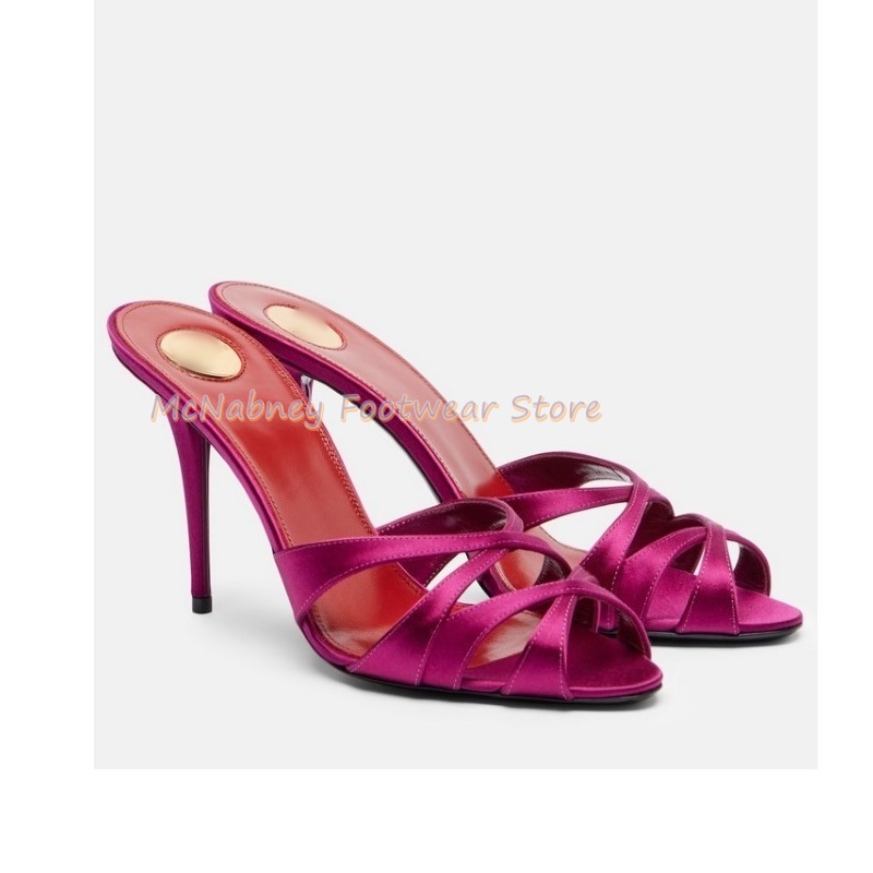 Pointed Stilettos Satin Fabric - Sewing Fabric ulasan dan harga