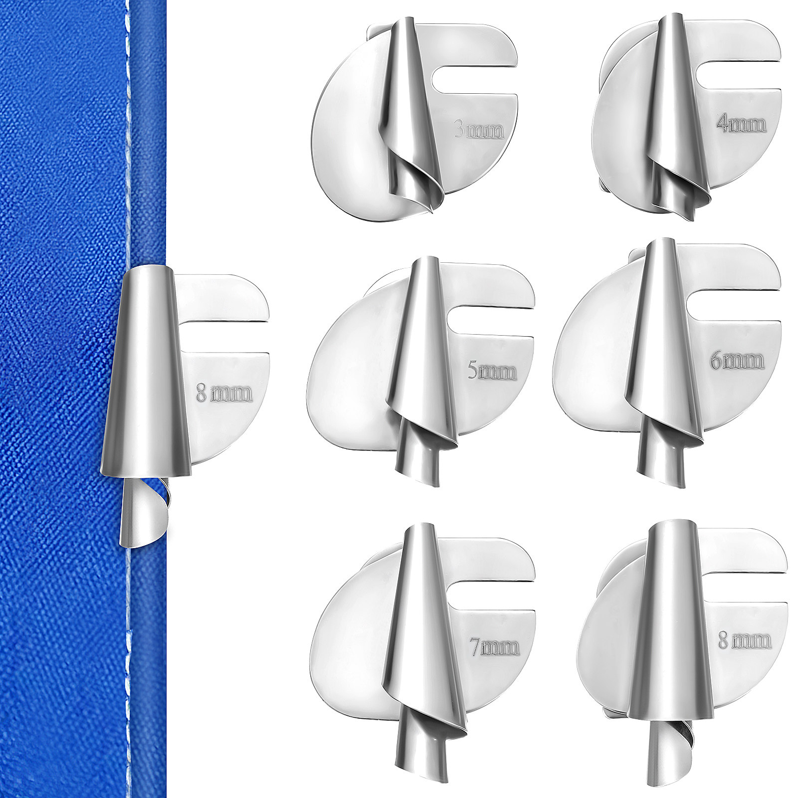 6Pcs Universal Rolled Hem Pres - Rolled Hem Foot ulasan dan harga